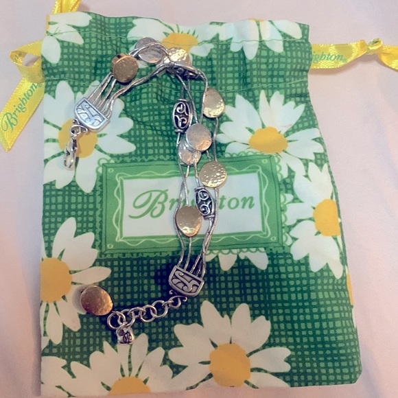 Brighton 5 tier two tone bracelet 7-7.5 inch - Picture 3 of 3